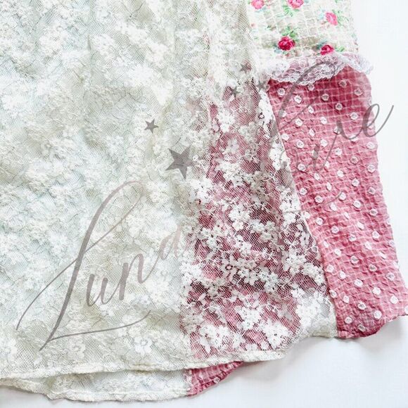 FOR LOVE & LEMONS Elula Maxi Patchwork Floral Dress NWT - Picture 6 of 13